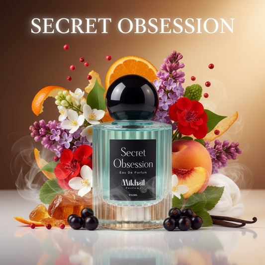 Secret Obsession by Mikhail | 50 ML | Unisex Perfume – Spicy Floral Eau de Parfum | Made in DUBAI, UAE