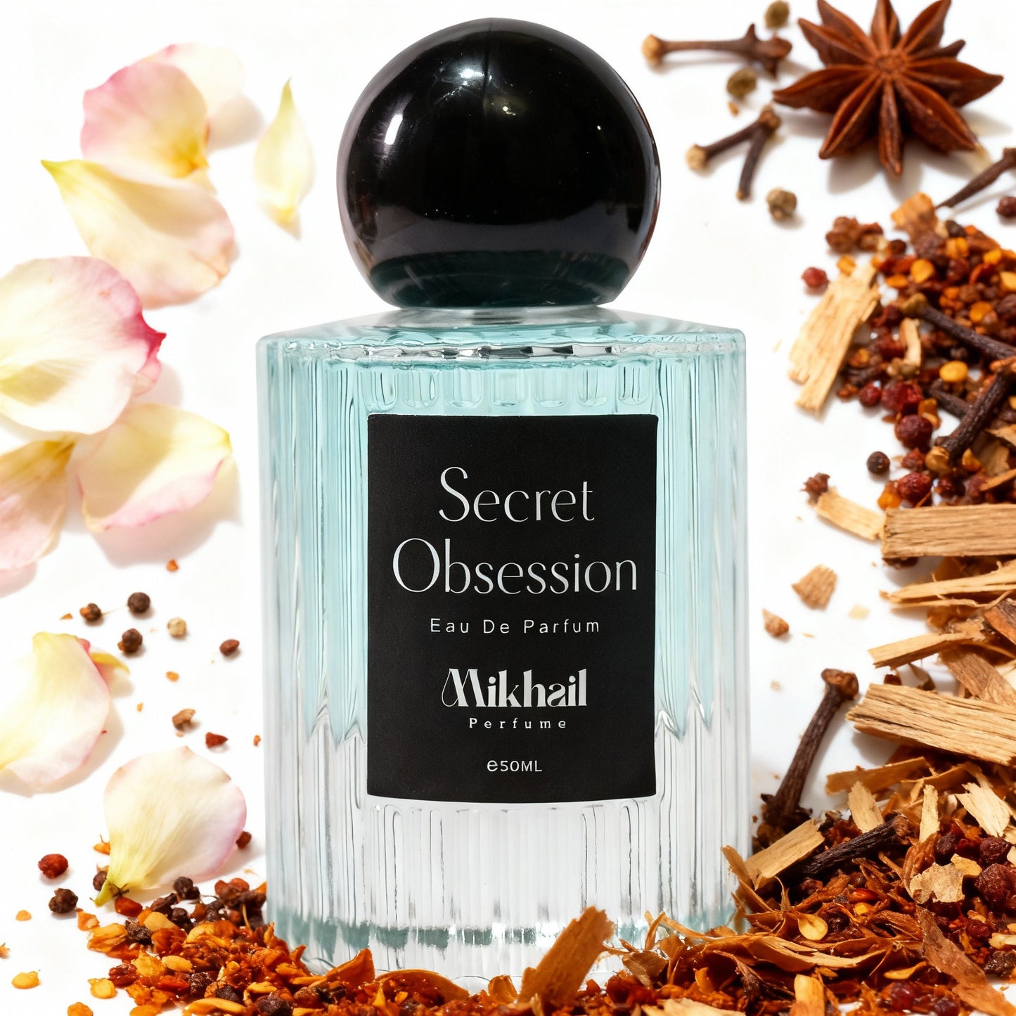 Secret Obsession by Mikhail | 50 ML | Unisex Perfume – Spicy Floral Eau de Parfum | Made in DUBAI, UAE