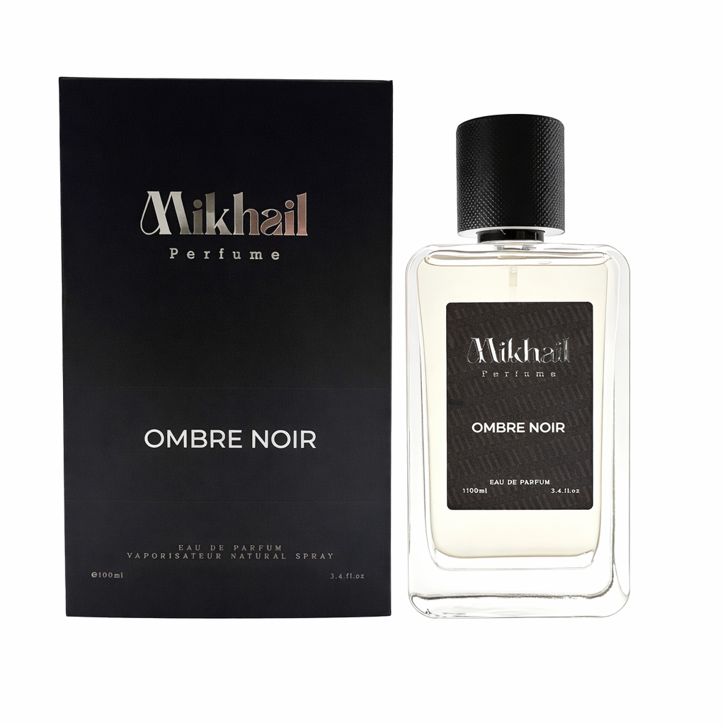 Ombre Noir Intense by Mikhail 100ml | Bold Men's EDP Leather Fragrance | Long-lasting Luxury Fragrance UAE
