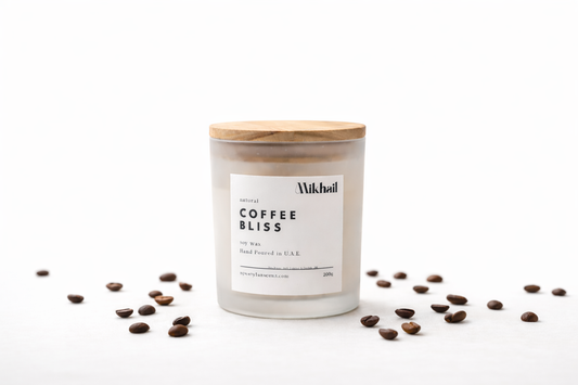 Coffee Bliss soy wax candle by Mikhail 220g