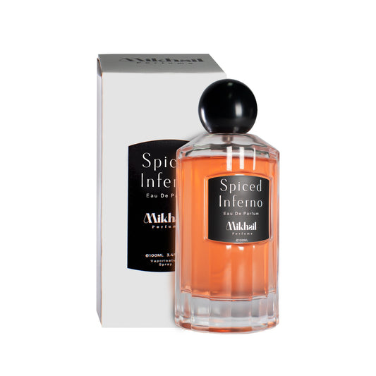 Spiced Inferno by Mikhail | EDP | 100 ML | Long Lasting Woody Spicy Fragrance for Men  made in UAE