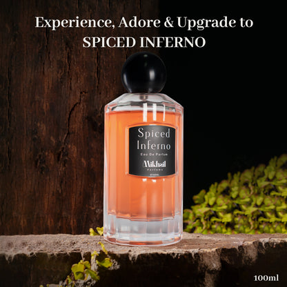 Spiced Inferno by Mikhail | EDP | 100 ML | Long Lasting Woody Spicy Fragrance for Men  made in UAE