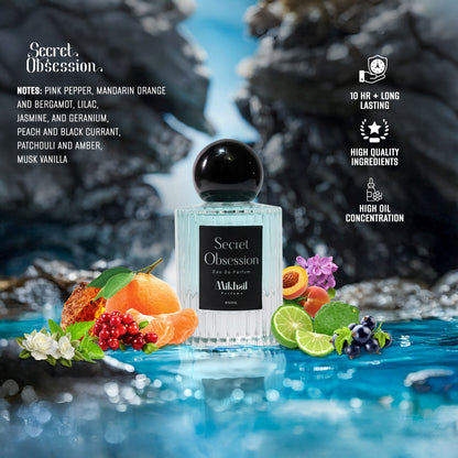 Secret Obsession by Mikhail | 50 ML | Unisex Perfume – Spicy Floral Eau de Parfum | Made in DUBAI, UAE