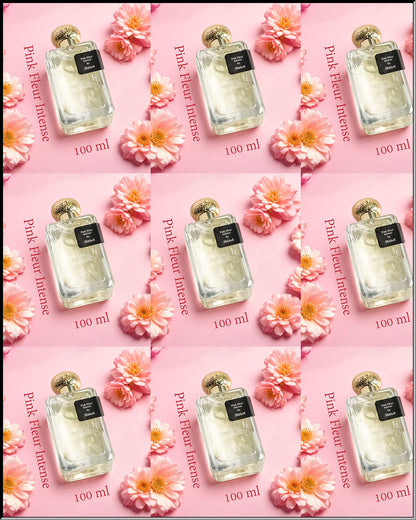 Pink Fleur Intense by Mikhail | 100ml | Floral Citrus Perfume for Women | Long Lasting  Made in UAE